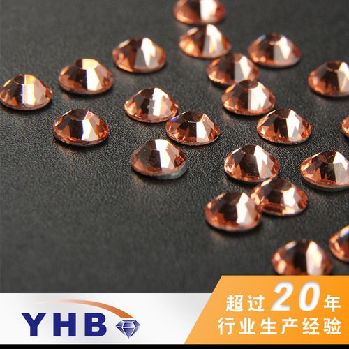 工厂直销爆款 仿奥钻胶底杏色烫底钻3mm——女鞋装饰与服装辅料的理想之选